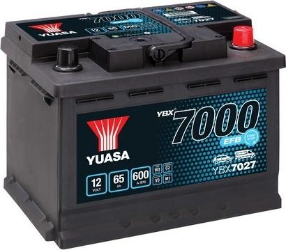 Yuasa YBX7027 - Starter Battery autospares.lv