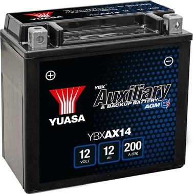 Yuasa YBXAX14 - Starter Battery autospares.lv