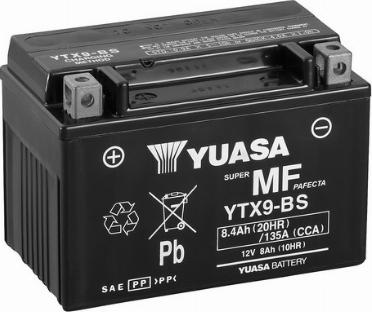 Yuasa YTX9-BS(CP) - Starter Battery autospares.lv