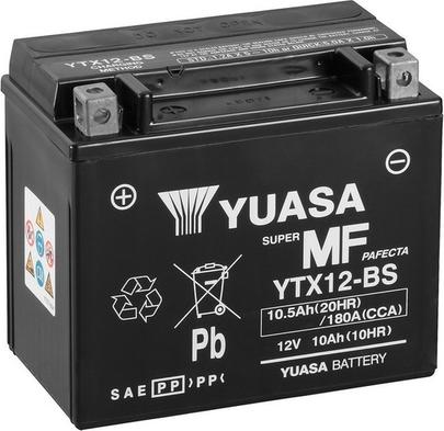 Yuasa YTX12-BS - Starter Battery autospares.lv