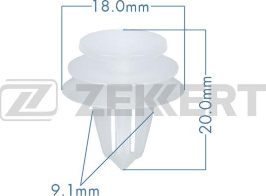 Zekkert BE-1908 - Clip, trim / protective strip autospares.lv