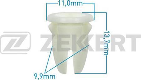 Zekkert BE-1792 - Clip, trim / protective strip autospares.lv