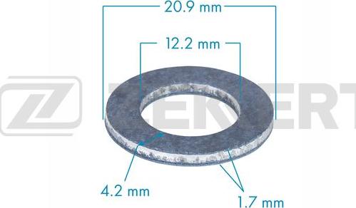 Zekkert BE-3570 - Seal Ring, oil drain plug autospares.lv