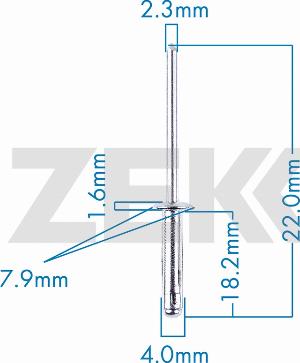 Zekkert BE-3683 - Clip, trim / protective strip autospares.lv