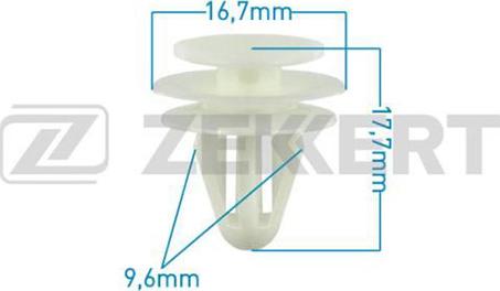 Zekkert BE-2413 - Clip, trim / protective strip autospares.lv