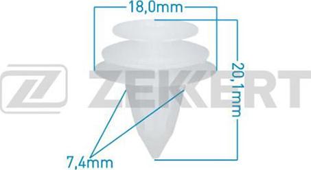 Zekkert BE-2525 - Clip, trim / protective strip autospares.lv