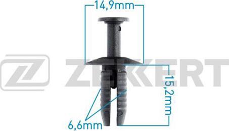 Zekkert BE-2082 - Clip, trim / protective strip autospares.lv