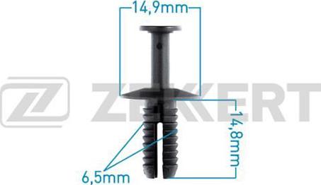 Zekkert BE-2203 - Clip, trim / protective strip autospares.lv