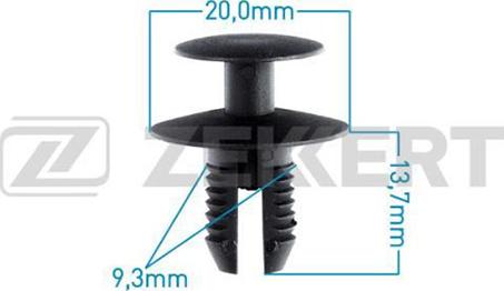 Zekkert BE-2733 - Clip, trim / protective strip autospares.lv