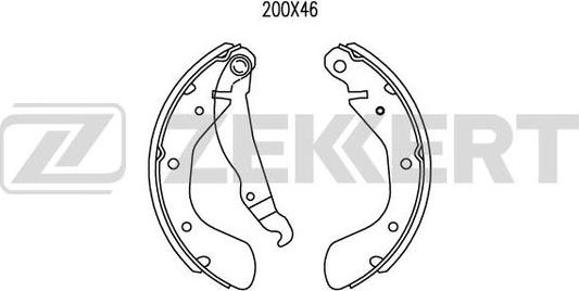 Zekkert BK-4459 - Brake Shoe Set autospares.lv