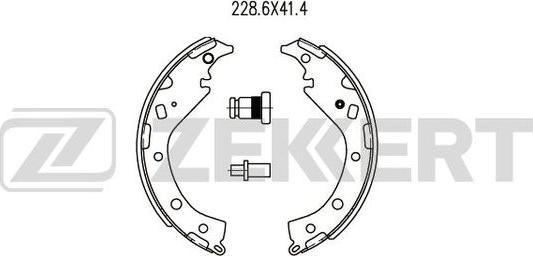 Zekkert BK-4463 - Brake Shoe Set autospares.lv