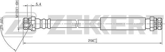 Zekkert BS-9009 - Brake Hose autospares.lv