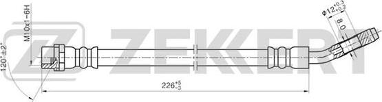 Zekkert BS-9195 - Brake Hose autospares.lv