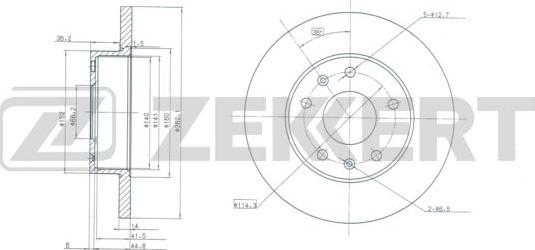 Zekkert BS-5959 - Brake Disc autospares.lv