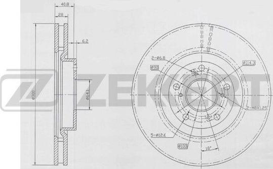 Zekkert BS-5920 - Brake Disc autospares.lv