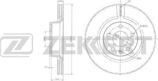 Zekkert BS-5921 - Brake Disc autospares.lv