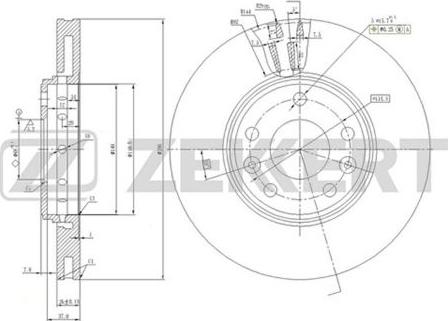 Zekkert BS-5590 - Brake Disc autospares.lv