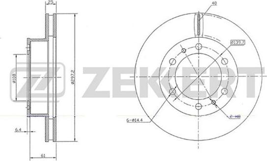 Zekkert BS-5648 - Brake Disc autospares.lv