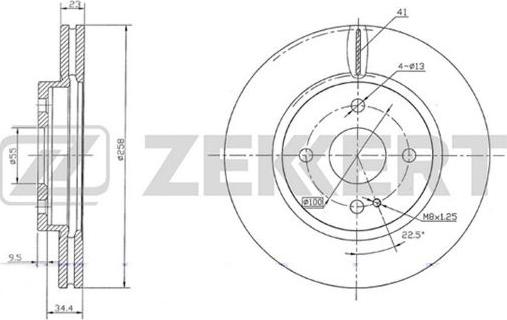 Zekkert BS-5656 - Brake Disc autospares.lv