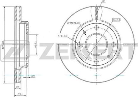 Zekkert BS-5680 - Brake Disc autospares.lv