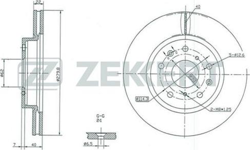 Zekkert BS-5045 - Brake Disc autospares.lv