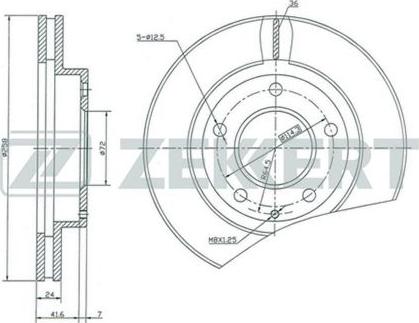 Zekkert BS-5149 - Brake Disc autospares.lv