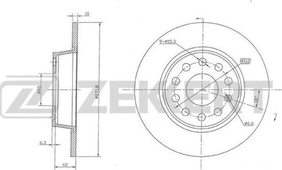 Zekkert BS-5116 - Brake Disc autospares.lv