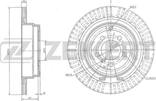 Zekkert BS-5118 - Brake Disc autospares.lv