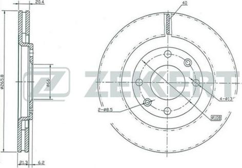 Zekkert BS-5113 - Brake Disc autospares.lv