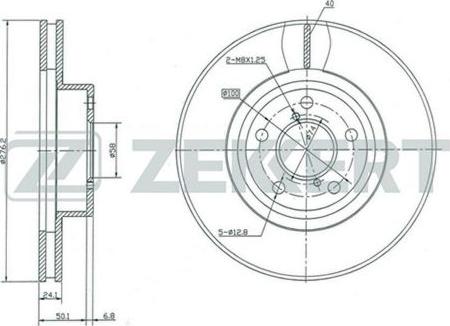 Zekkert BS-5181 - Brake Disc autospares.lv