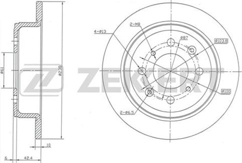 Zekkert BS-5131 - Brake Disc autospares.lv