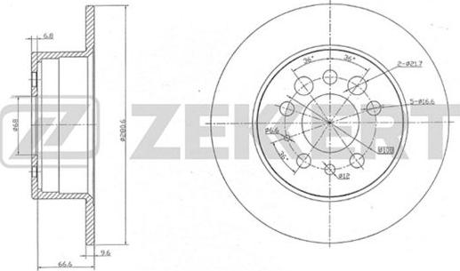 Zekkert BS-5120 - Brake Disc autospares.lv