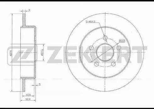 Zekkert BS-5805 - Brake Disc autospares.lv