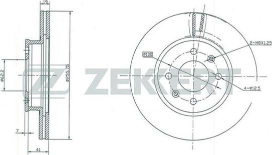 Zekkert BS-5390 - Brake Disc autospares.lv