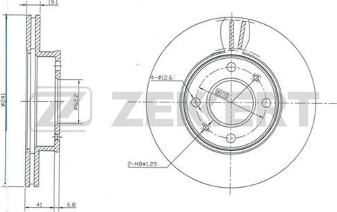 Zekkert BS-5391 - Brake Disc autospares.lv