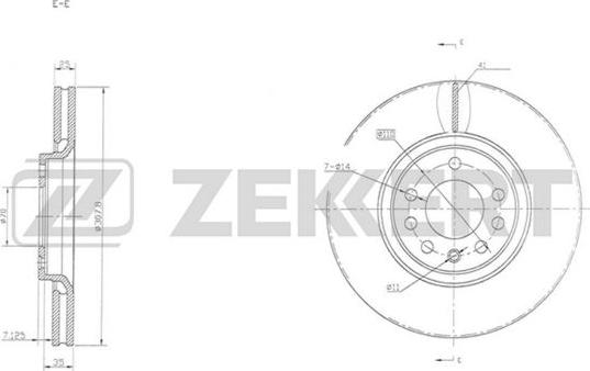 Zekkert BS-5294 - Brake Disc autospares.lv