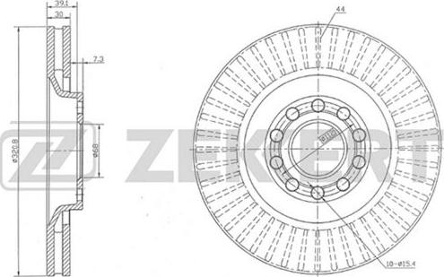 Zekkert BS-5245 - Brake Disc autospares.lv