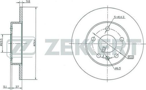 Zekkert BS-5246 - Brake Disc autospares.lv