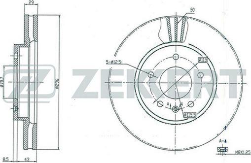 Zekkert BS-5268 - Brake Disc autospares.lv