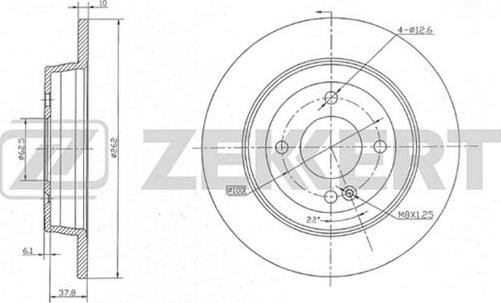 Zekkert BS-5275 - Brake Disc autospares.lv