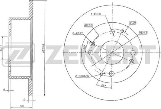 Zekkert BS-5762 - Brake Disc autospares.lv