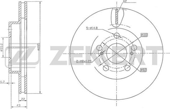 Zekkert BS-5779 - Brake Disc autospares.lv