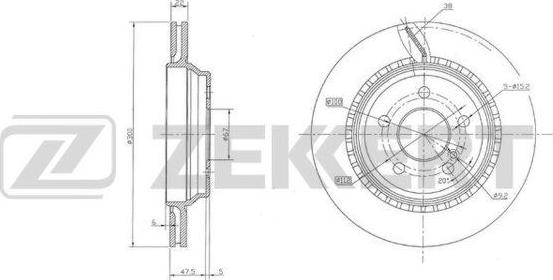 Zekkert BS-6126 - Brake Disc autospares.lv