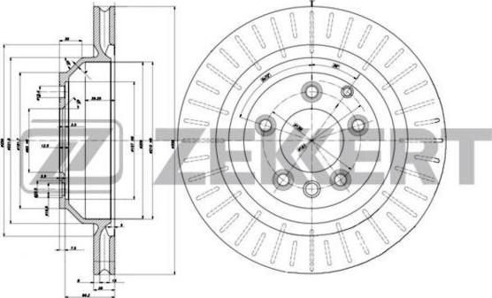 Zekkert BS-6219 - Brake Disc autospares.lv