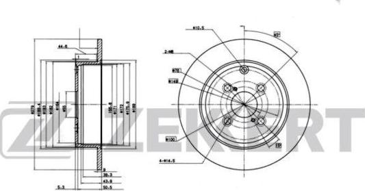 Zekkert BS-6215 - Brake Disc autospares.lv