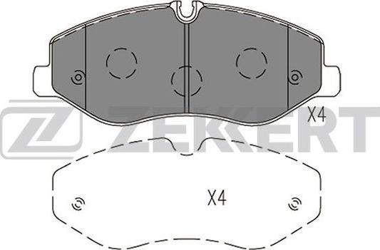 Zekkert BS-1419 - Brake Pad Set, disc brake autospares.lv