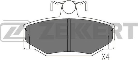 Zekkert BS-1579 - Brake Pad Set, disc brake autospares.lv