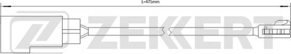 Zekkert BS-8095 - Warning Contact, brake pad wear autospares.lv