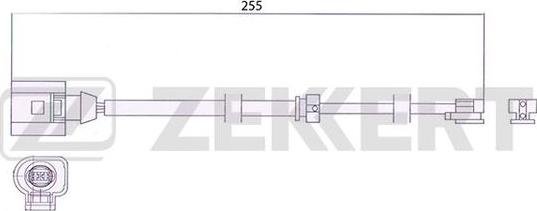 Zekkert BS-8044 - Warning Contact, brake pad wear autospares.lv
