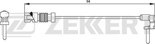 Zekkert BS-8003 - Warning Contact, brake pad wear autospares.lv